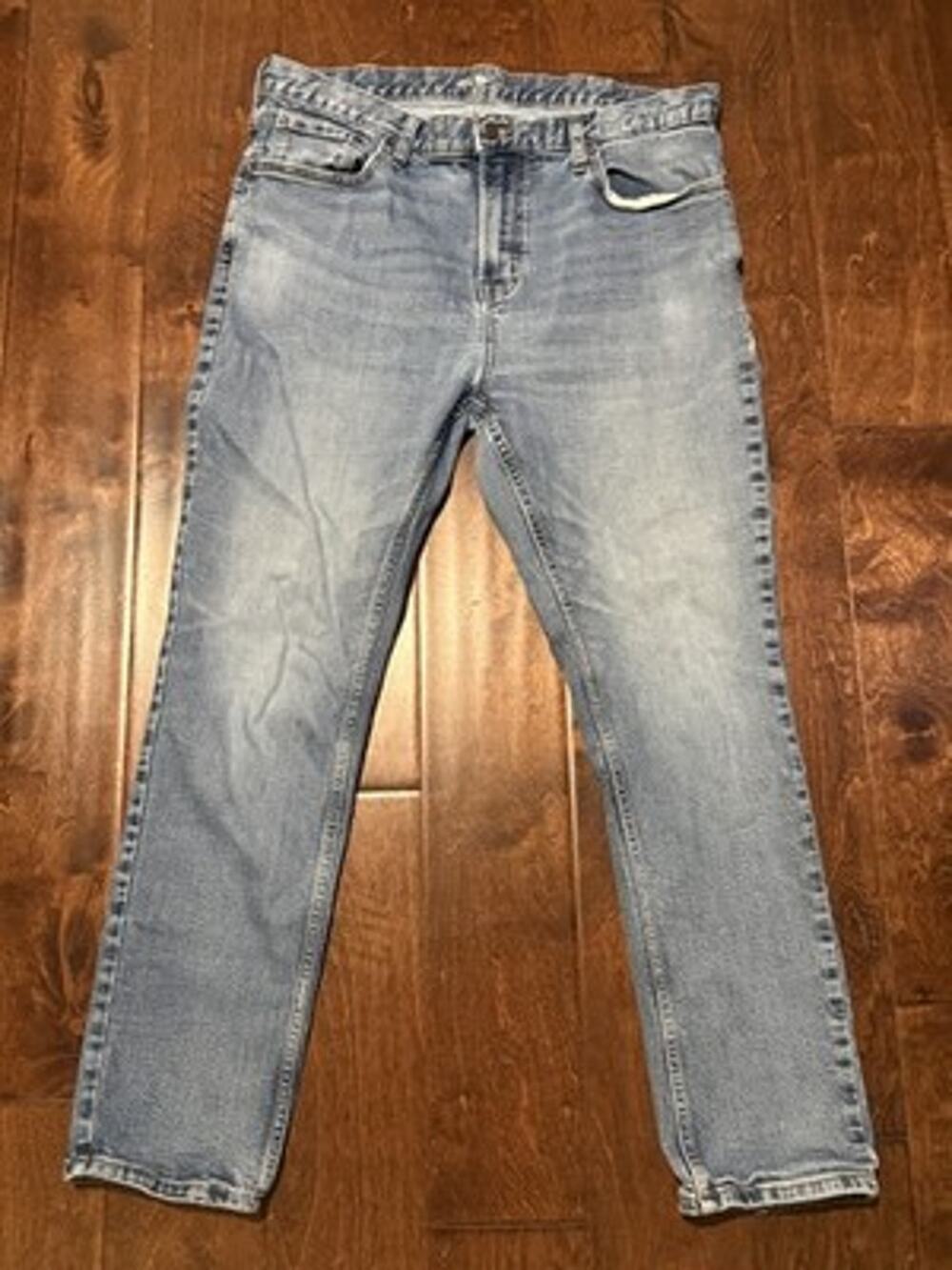 Old Navy Stretch Skinny Medium Wash Blue Denim Jeans Mens Size 38 x 30 Casual